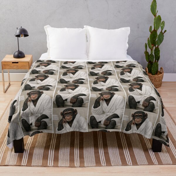Item preview, Cozy Bathrobe Chimpanzee designed and sold by Sillytoe.