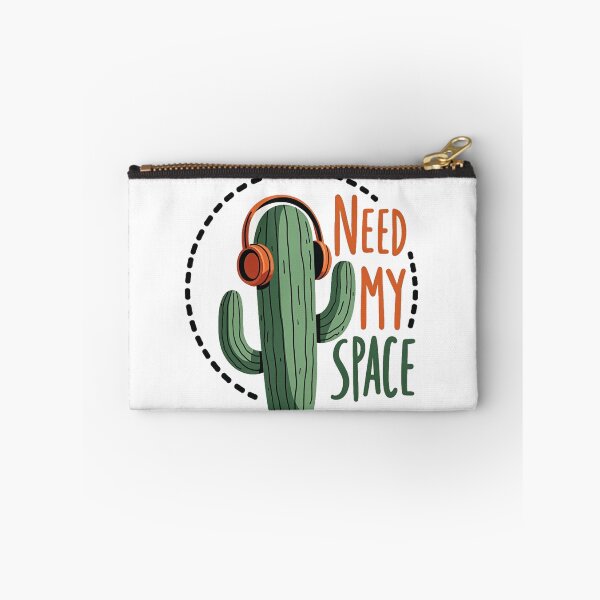 Item preview, Funny cactus with headphones and Need My Space text designed and sold by Prints by Mat.