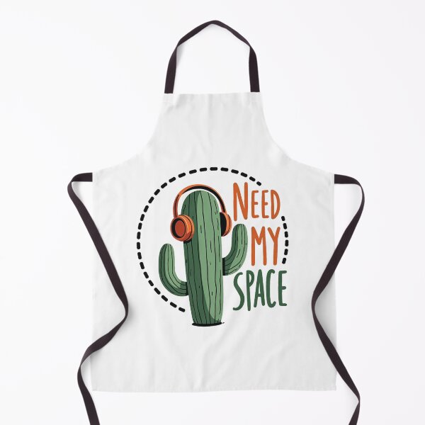 Item preview, Funny cactus with headphones and Need My Space text designed and sold by Prints by Mat.