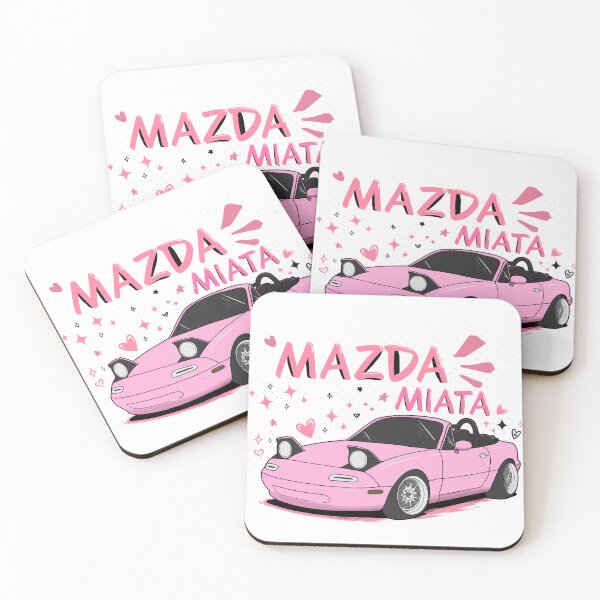 Item preview, Pink Mazda Miata NA Cute Aesthetic Illustration designed and sold by Cris shop.