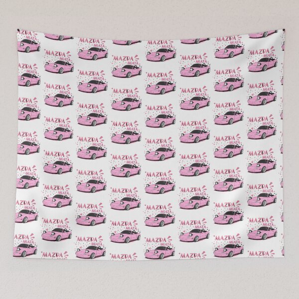 Item preview, Pink Mazda Miata NA Cute Aesthetic Illustration designed and sold by Cris shop.