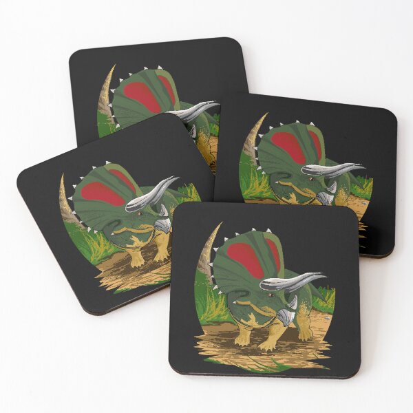Item preview, Pixel triceratops - forest green colour pattern designed and sold by SulPixelart.