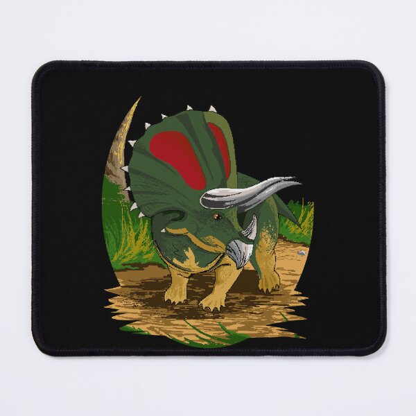 Item preview, Pixel triceratops - forest green colour pattern designed and sold by SulPixelart.