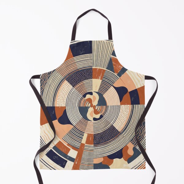 Item preview, Mid-Century Terracotta Abstract Geometric designed and sold by arteresting-art.