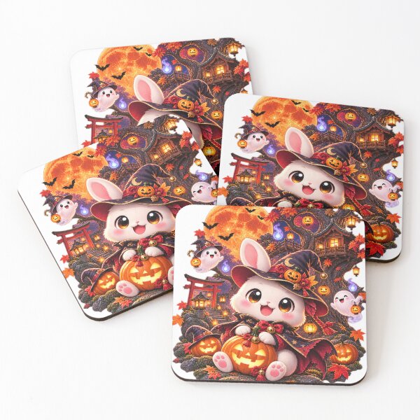 Item preview, White Bunny Halloween designed and sold by TeikunShop.