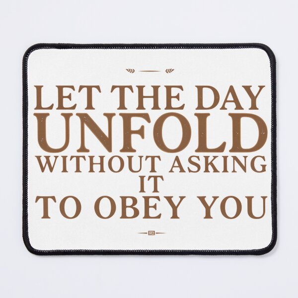 Item preview, Let The Day Unfold Without Control designed and sold by syotos-ai.