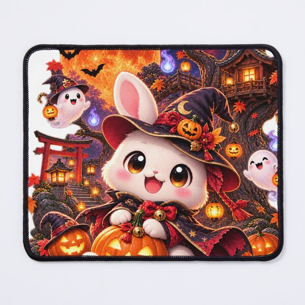 Item preview, White Bunny Halloween designed and sold by TeikunShop.