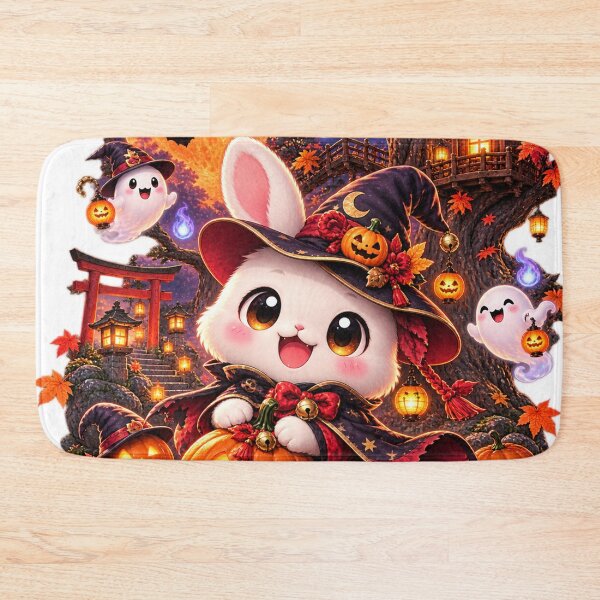 Item preview, White Bunny Halloween designed and sold by TeikunShop.