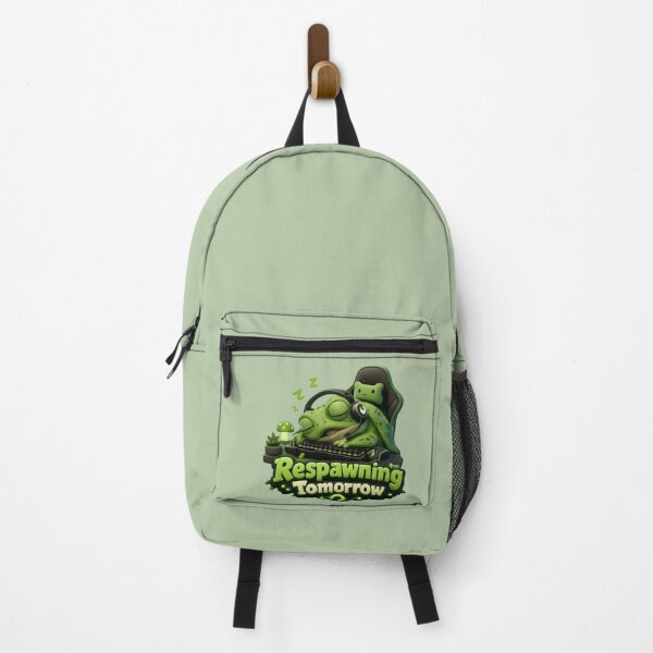Item preview, Cute Sleepy Gamer Frog Respawning Tomorrow | Kawaii Gaming Frog designed and sold by Moons Studio.