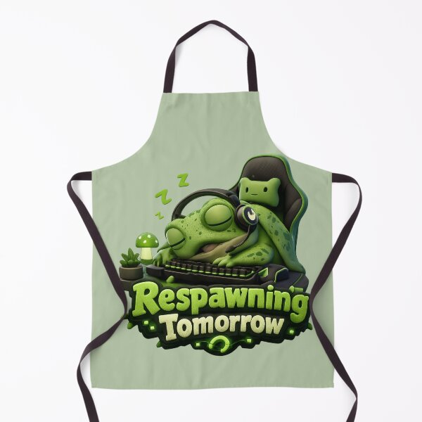 Item preview, Cute Sleepy Gamer Frog Respawning Tomorrow | Kawaii Gaming Frog designed and sold by Moons Studio.