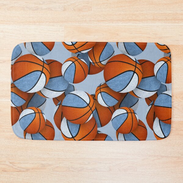Item preview, Stylized basketballs with blue white accent panels designed and sold by katzdzynes.