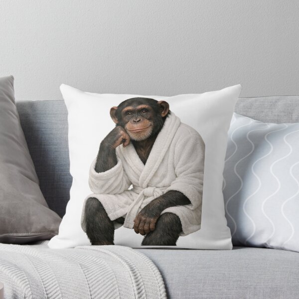 Item preview, Relaxing Bathrobe Chimpanzee designed and sold by Sillytoe.