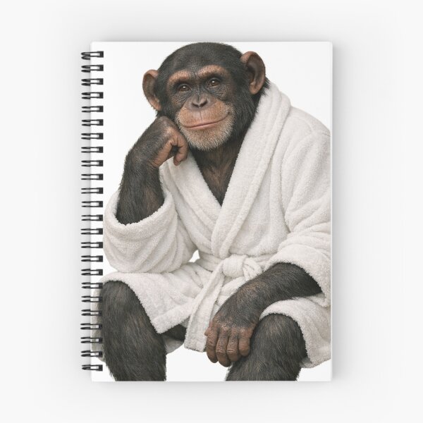 Item preview, Relaxing Bathrobe Chimpanzee designed and sold by Sillytoe.