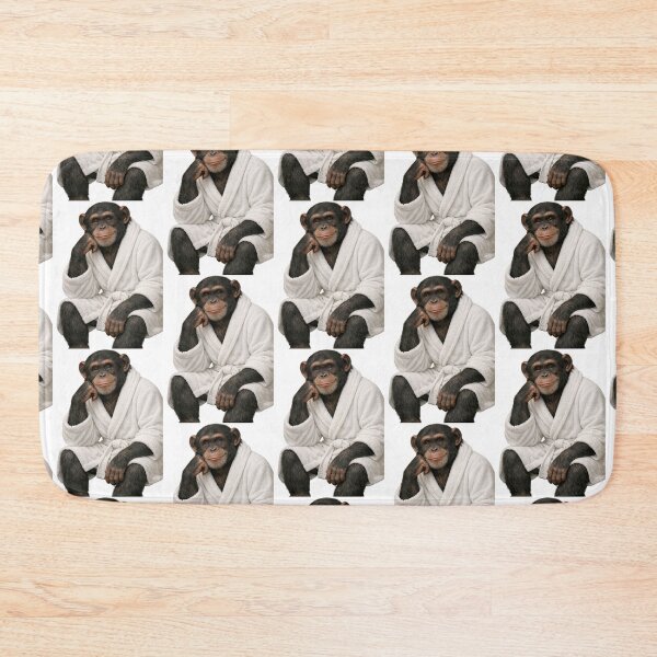 Item preview, Relaxing Bathrobe Chimpanzee designed and sold by Sillytoe.
