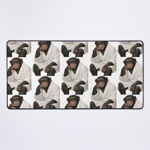 Item preview, Relaxing Bathrobe Chimpanzee designed and sold by Sillytoe.