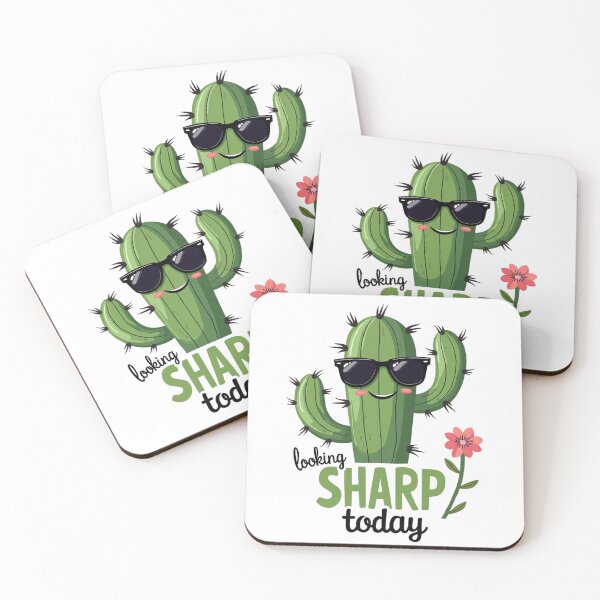 Item preview, Funny cactus wearing sunglasses with Looking Sharp Today text designed and sold by Prints by Mat.