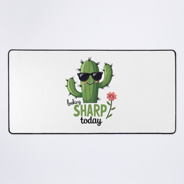 Item preview, Funny cactus wearing sunglasses with Looking Sharp Today text designed and sold by Prints by Mat.