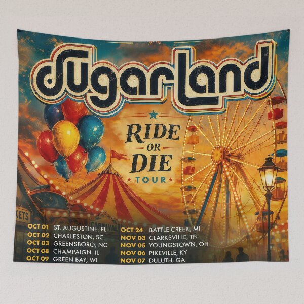 Item preview, ride or die sugarland tour 2026 jatisari designed and sold by hcough1t.