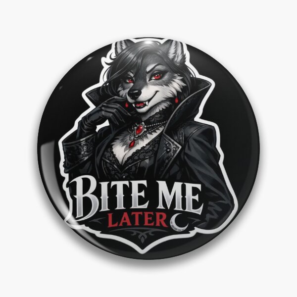 Item preview, Bite Me Later | Anthro Wolf Gothic Fashion Gift designed and sold by Furrenzy.
