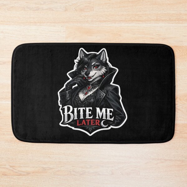 Item preview, Bite Me Later | Anthro Wolf Gothic Fashion Gift designed and sold by Furrenzy.