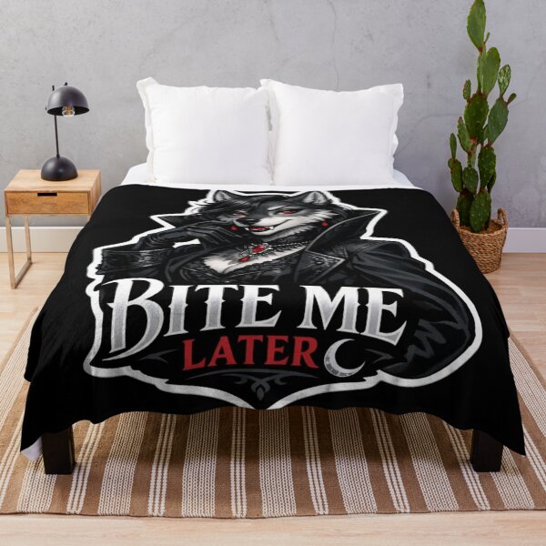 Item preview, Bite Me Later | Anthro Wolf Gothic Fashion Gift designed and sold by Furrenzy.