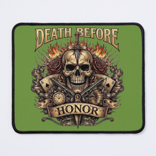 Item preview, Eternal Honor Skull designed and sold by Northern Glow Art.