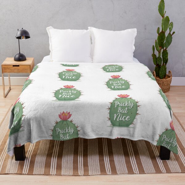 Item preview, Cute cactus with flower and Prickly But Nice text designed and sold by Prints by Mat.