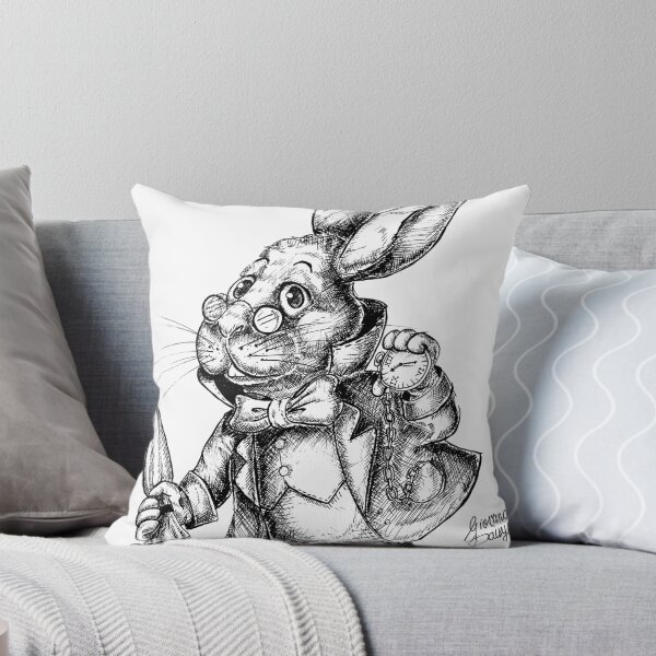 Item preview, Classic White Rabbit Line Art designed and sold by Gio Daisy Art.
