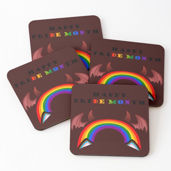 Item preview, Happy priDE MONth – Cute Demon Pride Rainbow designed and sold by Thistlegrove.