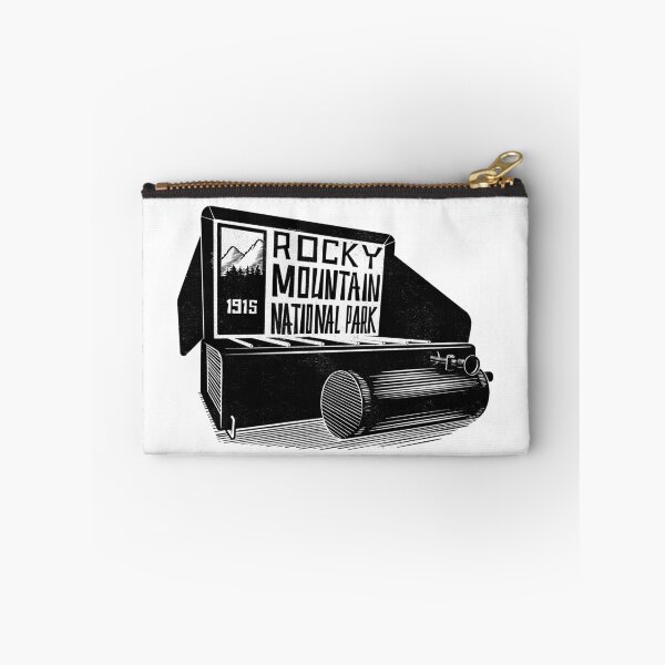Item preview, Vintage camp stove labeled Rocky Mountain National Park designed and sold by John Morris Illustration.