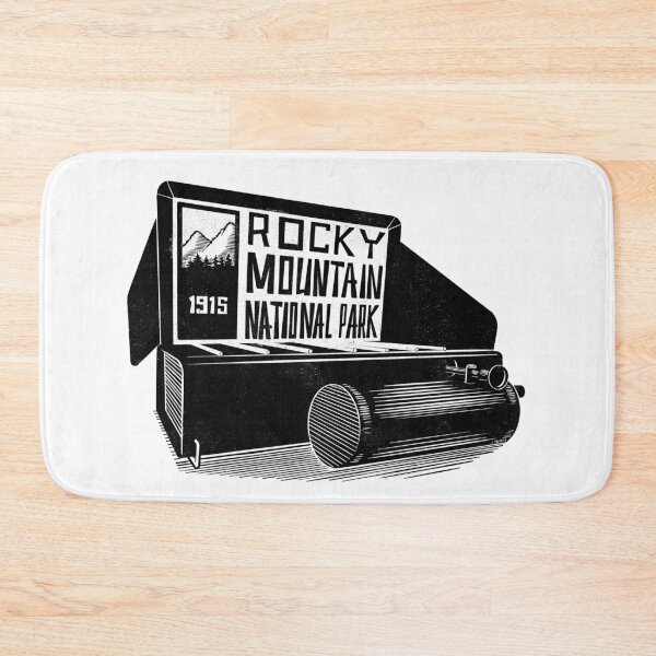 Item preview, Vintage camp stove labeled Rocky Mountain National Park designed and sold by John Morris Illustration.