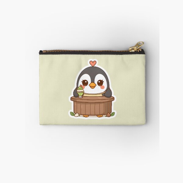 Item preview, Kawaii Matcha Penguin – Cute Chibi Penguin Dessert designed and sold by UnRealS.
