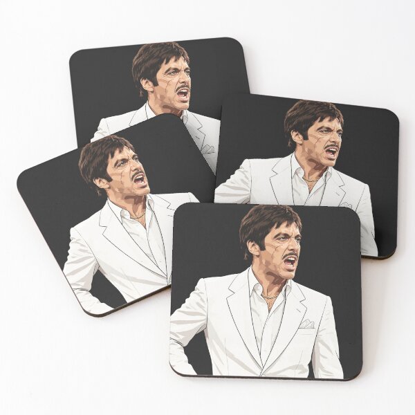 Item preview,  Man In White Suit Shouting With Intense Expression designed and sold by Surviving Monday Club.