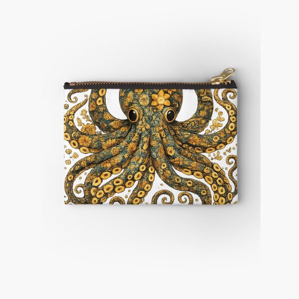 Item preview, floral octopus designed and sold by PhiloDoh.