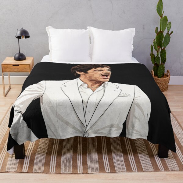 Item preview, Man In White Suit Shouting With Intense Expression designed and sold by Surviving Monday Club.