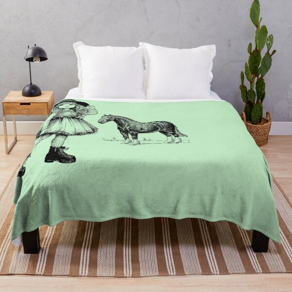 Item preview, Little Cowgirl Girl and Horse Vintage Western Country designed and sold by CREATIVE HIVE.