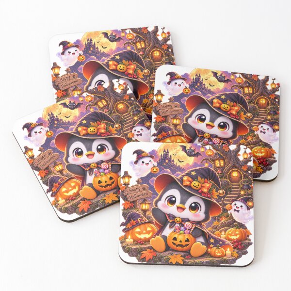 Item preview, Cute Halloween Penguin designed and sold by TeikunShop.