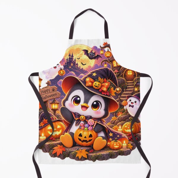 Item preview, Cute Halloween Penguin designed and sold by TeikunShop.