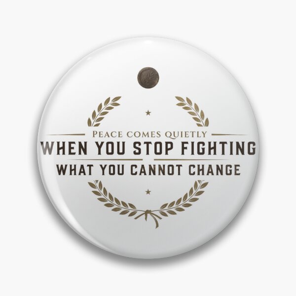 Item preview, Peace Comes When You Stop Fighting Change designed and sold by syotos-ai.