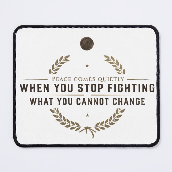 Item preview, Peace Comes When You Stop Fighting Change designed and sold by syotos-ai.