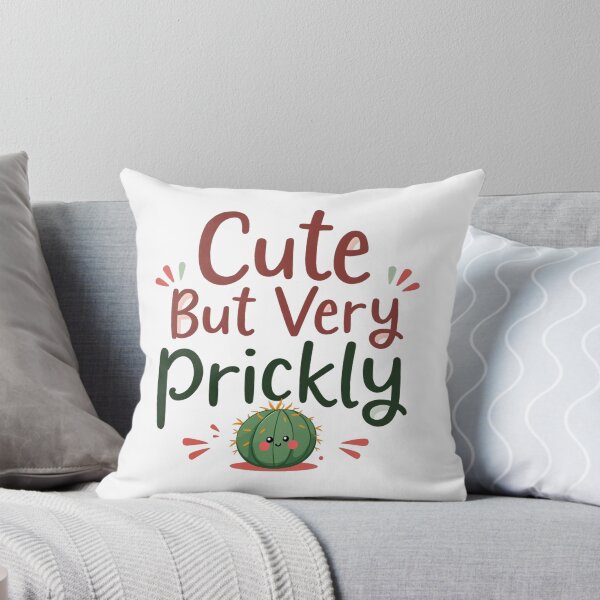 Item preview, Funny cactus with Cute But Very Prickly text as a gift designed and sold by Prints by Mat.
