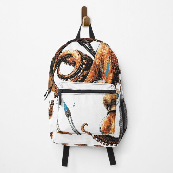 Item preview, octopus artist with palette designed and sold by PhiloDoh.
