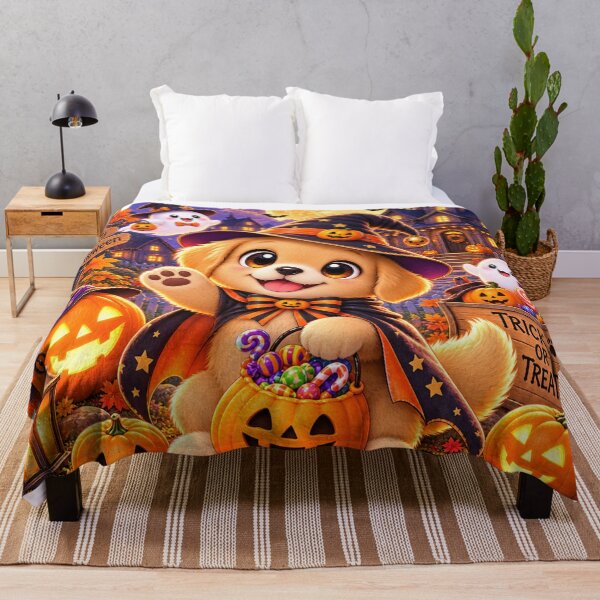 Item preview, Golden Retriever Halloween designed and sold by TeikunShop.
