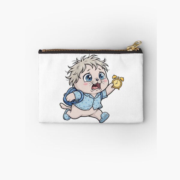 Item preview, Cute Late Seal Running to School - Funny Morning Alarm Kawaii  designed and sold by Ala'Salem| Cute Characters, Real Moods.