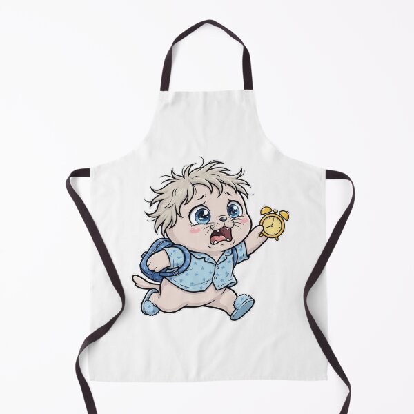 Item preview, Cute Late Seal Running to School - Funny Morning Alarm Kawaii  designed and sold by Ala'Salem| Cute Characters, Real Moods.