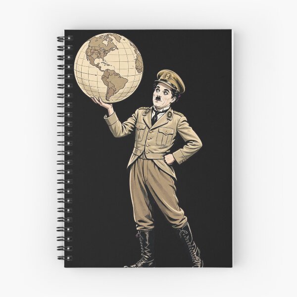 Item preview, Satirical Dictator Holding Globe In Hand Illustration designed and sold by Surviving Monday Club.