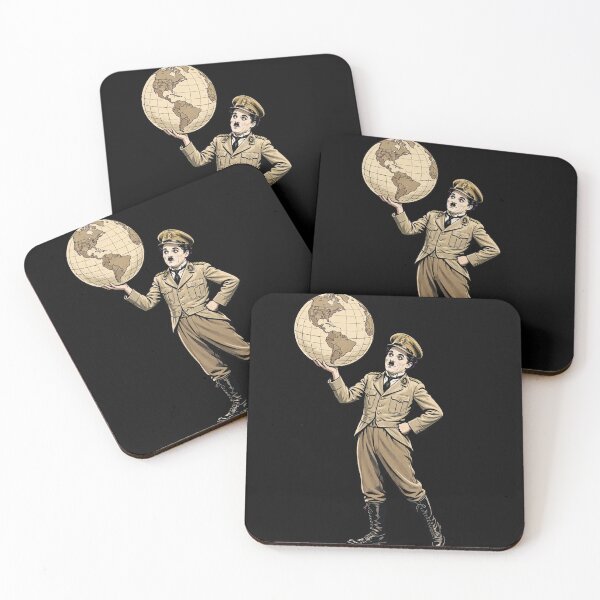 Item preview, Satirical Dictator Holding Globe In Hand Illustration designed and sold by Surviving Monday Club.