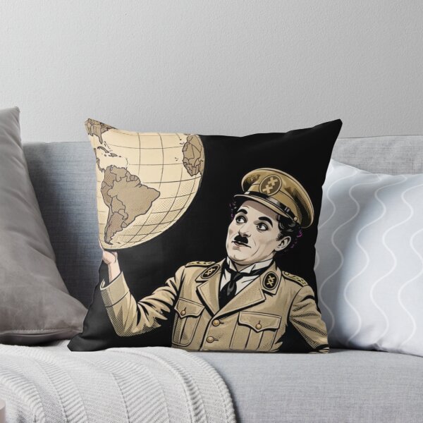 Item preview, Satirical Dictator Holding Globe In Hand Illustration designed and sold by Surviving Monday Club.
