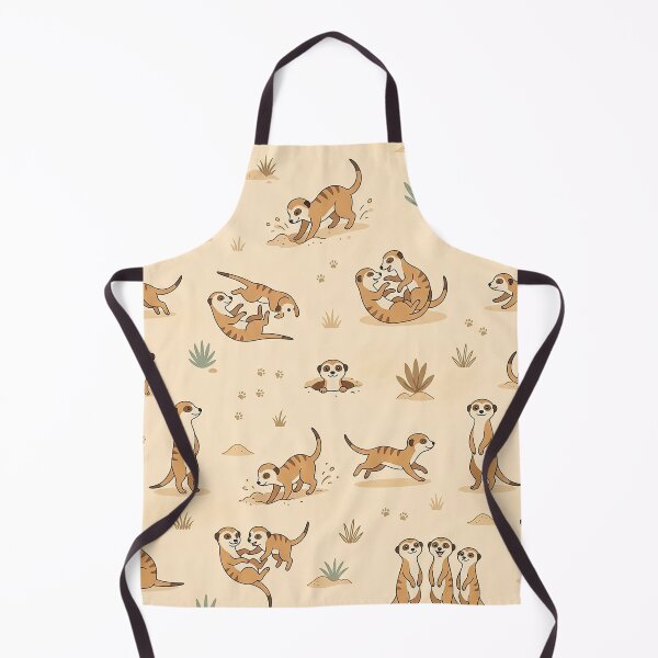 Item preview, Playful Meerkat Desert Seamless Pattern Design by MNS designed and sold by ashenlocs.