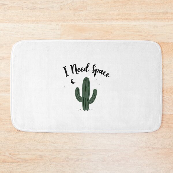 Item preview, Minimalist line art cactus with moon and I Need Space text designed and sold by Prints by Mat.